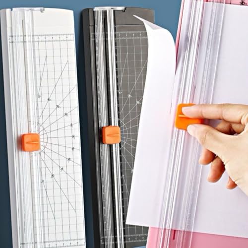 Paper Cutter,Paper Shredder,Paper Cutter Slider with Ruler,A4 Cardboard Cutter,Office School Classroom Teacher Scrapbook Supplies,File Organizer Accessories,Cardstock Wrapping Paper Trimmer