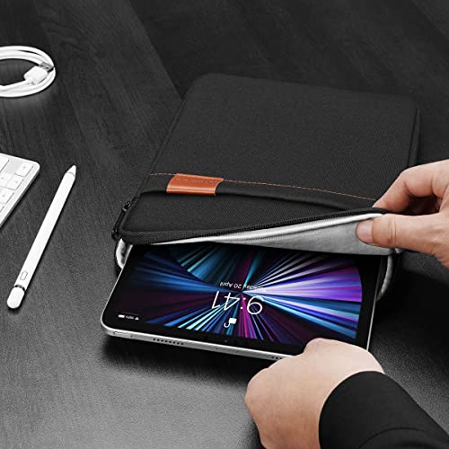 NIDOO Tablet Sleeve Bag 8 inch for 8.3" iPad mini 6/7.9" iPad mini 5/8" Lenovo Tab M8 Gen / 8.7" Galaxy Tab A7 / 8" Huawei MatePad T 8 Water Repellent Vertical Laptop Case Pouch - color: Midnight Black, size: 7.9" - 8" Tablet / 8.3" iPad mini