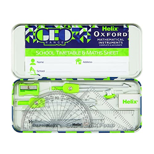Helix Oxford Geo Maths Set - Green