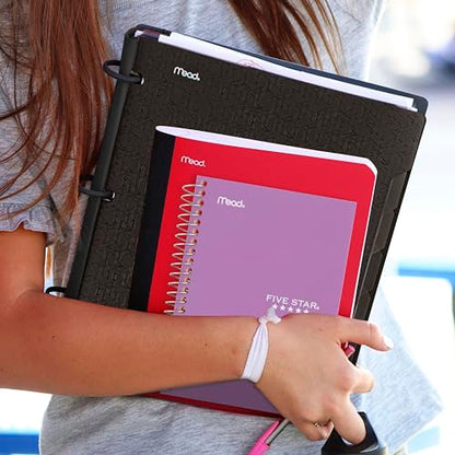 Five Star Spiral Notebook, 1 Subject, College Ruled Paper, 4-3/8" x 7", Personal Size, 80 Sheets, Fights Ink Bleed, Water Resistant Cover, Amethyst Purple (450048CF1-ECM) - color: Amethyst Purple