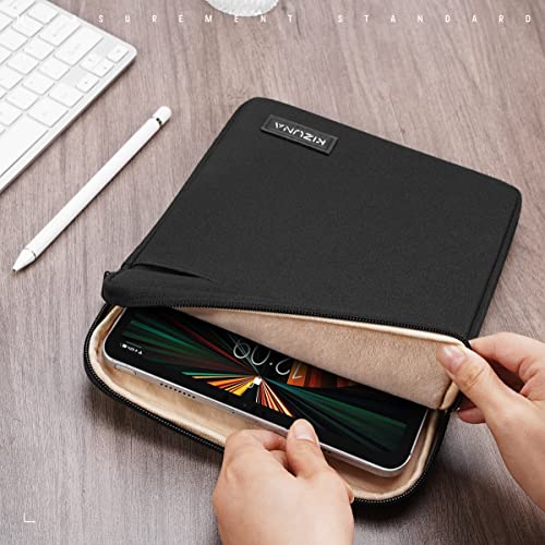 KIZUNA 9.7-10 Inch Tablet Sleeve Water Resistant Laptop Bag for 11" iPad Pro Air M2 M4/10.9" iPad Air 5/A14/10 Surface Go/Huawei MediaPad M5 Pro/10.5" Samsung Galaxy Tab A S6/Lenovo Smart/Acer -Black - color: Black, size: 9.7-10.5 Inch / 10.5" & 11" iPad