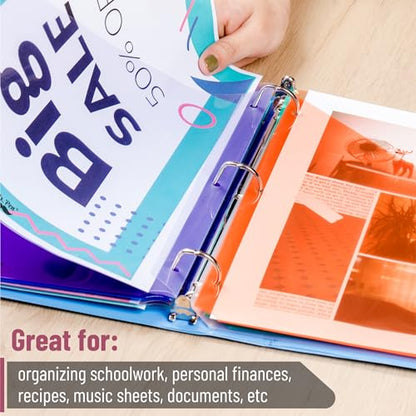 Mr. Pen- Binder Dividers with Pockets and Tabs, 48 Pack | Pastel Color, 3 Ring Binder Dividers with Tabs and Pockets on Both Sides - color: Pastel, size: 48 Pack