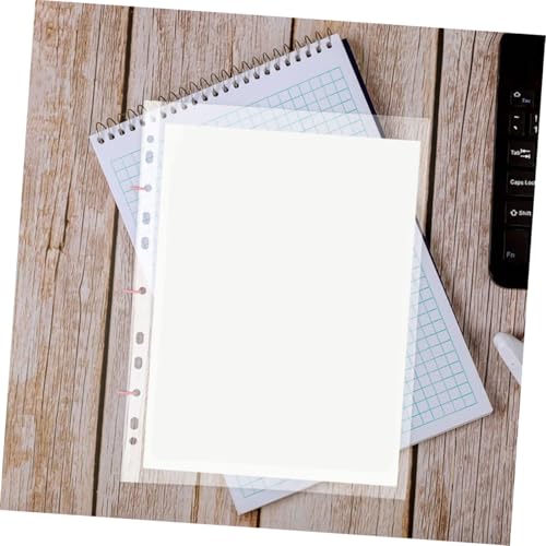 DOITOOL 100pcs Clear Sheet Protectors Heavy Duty Page Sleeves for Binders Document Protectors for Photos Recipes Certificates Material Top Loading Design