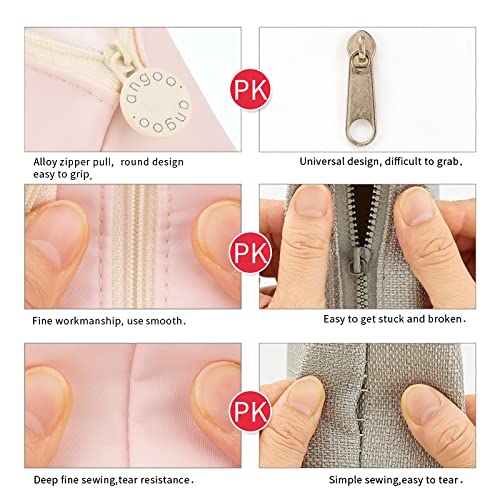 EASTHILL Big Capacity Pencil Case Pouch Pen Case Simple Stationery Bag School College Office Organizer for Teens Girls Adults Student - color: Light Pink XW