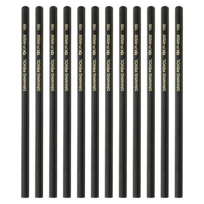 PATIKIL 12Pcs 10B Drawing Pencils for Sketching, Hexagonal Sketch Pencils for Drawing Writing Art Sketching Artists Beginners, Black - style: 10B