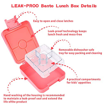 Howeemo Rainbow Bento Lunch Box Set, 25.36 oz Capacity, Stainless Steel Insulated Soup Thermo, Leak-proof Bento Box, Microwave and Dishwasher Safe - color: Rainbow
