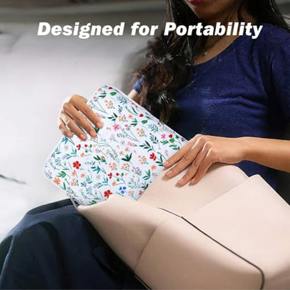 Dadanism 9-11 Inch Tablet Sleeve Bag Carrying Case for iPad (A16) 11th Gen 11", iPad 10th Gen 10.9" Air 5/4, iPad Air/Pro 11", iPad 9/8/7th 10.2", Galaxy Tab A11+ Plus 11"/S9 FE, Tab M11 11", Flowers - color: Flowers, size: 9-11 inch