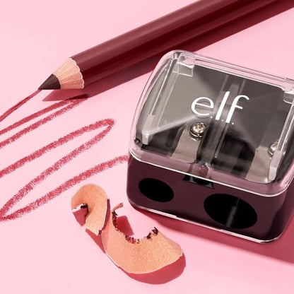 e.l.f., Dual-Pencil Sharpener, Convenient, Essential Tool, Sharpens, Easy To Clean, Travel-Friendly, Compact, Includes Bonus Small Sharpener - size: 1 Count (Pack of 1)