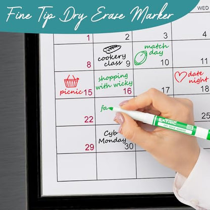 EXTRIC Dry Erase Markers 8 PK Whiteboard Markers Fine & Chisel Mixed Tips - style: Mixed Tips