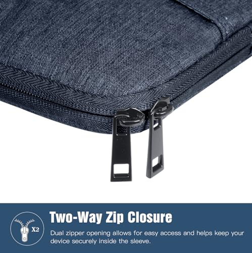 TiMOVO 9-11" Tablet Sleeve Bag, Dusty Blue | Fit iPad 11" A16 2025 / 10.9"/10.2" / Air 11" 5/4 Gen / Galaxy Tab A9+/A11Plus 11", Fit Smart Keyboard - color: A-Dusty Blue, size: 9-11 Inch
