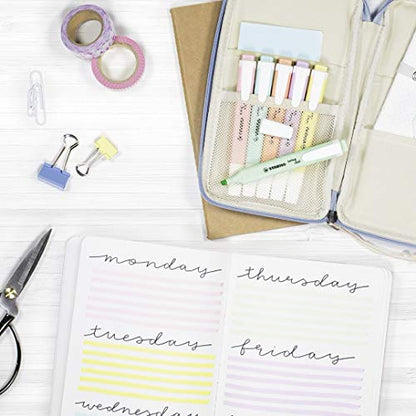 Highlighter - STABILO swing cool Pastel - Pack of 6 - Assorted Colours