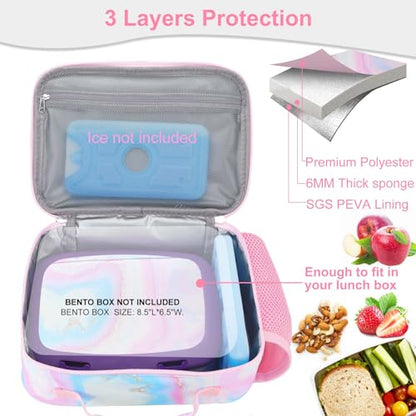 RHCPFOVR Kids Lunch Bag - Insulated Lunch Box for Boys Girls,Washable Lunch Bag and Reusable Toddler Leak-proof Lunchbox for School and Daycare - color: Orange Dinosaur