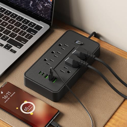 Desktop Power Strip 11 Port Charging Station with USB PD 78 Inch Cord for Home Office Desk