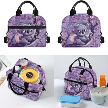 Cute Koala Backpack for Girls Boys Kids Backpack with Lunch Box Water Bottle Pouch and Zipper Pencil Case 4PCS Set Bookbag with Pockets for School 17 inch Large Capacity School Bag Gifts - color: Cute Koala