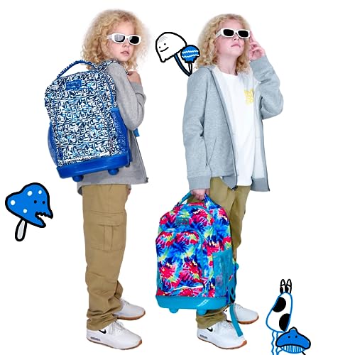 J World Sunny Rolling Backpack for Kids. Roller Bag With Wheels, Panda - color: Panda