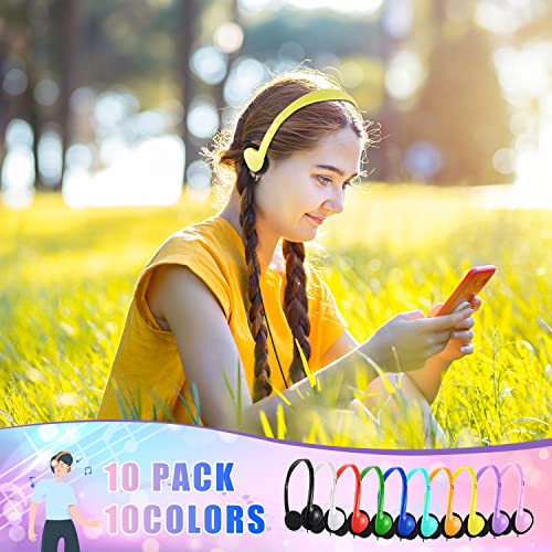 Type C Kids Headphones Bulk 5 Pack for Classroom School Students, USB C Wired Headphones Class Set for Boys Girls Adults Tablet Smartphones(5 Mixed)