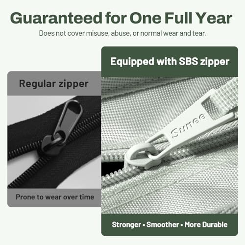 SUNEE Zipper Binder 1 Inch, Removable 3-Ring Binder, 175-Sheet Capacity, 5-Tab Dividers Expanding File Folder, Small Binder Bag Organizer Storage for Student, Sage Green - color: Sage Green
