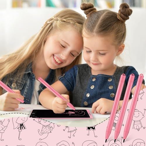 Flutesan 24 Pieces Replacement Stylus Pens LCD Board Pens for LCD Writing Tablet Drawing Pad Memo Message Boards Kids Adults (Pink) - color: Pink