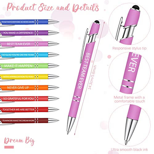 Geyee 24 Pcs Back to School Teacher Gifts Employee Sticky Notes with Funny Pen 3 x 4 Inch Employee Appreciation Gifts for Coworkers Teacher Office Staff Work Appreciation Administrative Professional - style: Employee