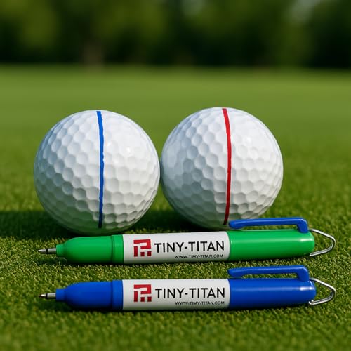 Tiny-Titan EXTRA Fine Point, Mini Markers, Permanent Ink, Metal Tip, Keychain Clip, Golf Ball Marker, Clip On Nurse's Badge - Black Ink - EXTRA Fine Point - 2 Pens