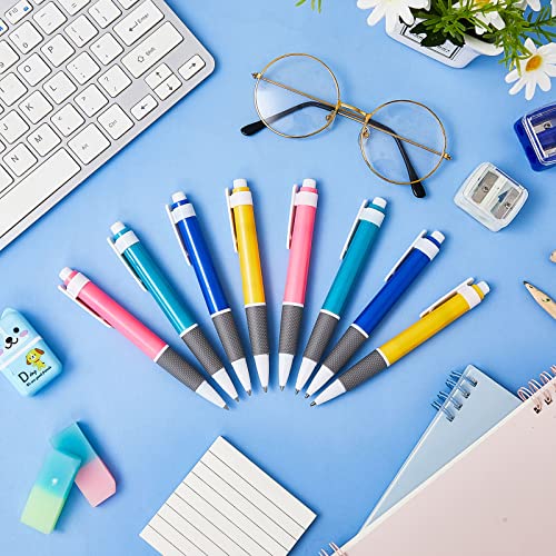 Henoyso 200 Count Retractable Ballpoint Pens Bulk, 0.7 mm Black Ink Click Pens with Colorful Barrels for Back to School Supplies, Students, Teachers, Office, Classroom, Teens, Notes, Journaling