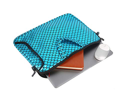 11.6-Inch Laptop Shoulder Messenger Carrying Bag Case Sleeve For 11" 11.6" 12" 12.5 inch Macbook/Notebook/Chromebook - color: Blue