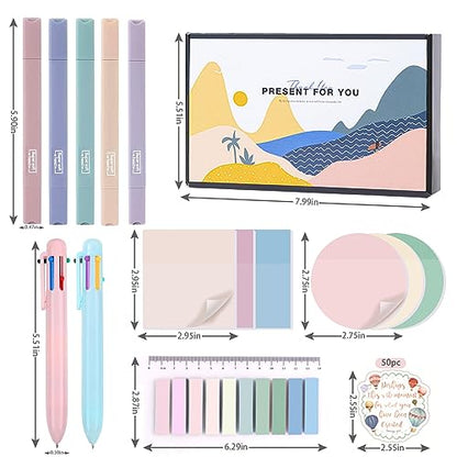 Bible Study Supplies,Christian Gifts for Women,Bible Accessories with Bible Highlighters,Multi Color Ballpoint Pen,Transparent Sticky Notes,Tabs and Christian Stickers,Annotation Supplies for Women