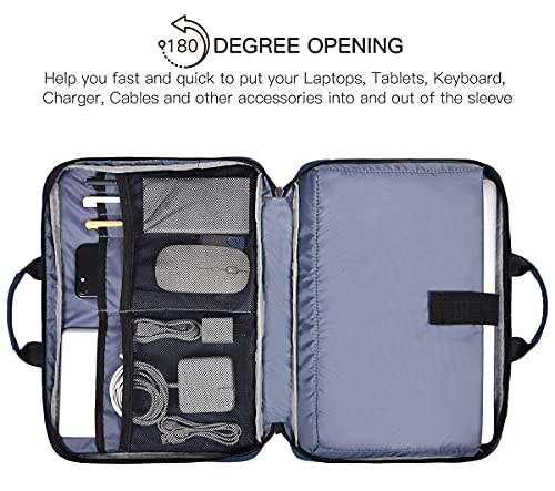 11.6 12.9 Inch Laptop Bag Men Women TSA Briefcase Sleeve for Macbook Neo 13 A18 Pro A3404, iPad Air 13 M4 M3 2026, 13" iPad Pro M5 M4, iPad 12.9", Acer Lenovo Dell Chromebook 11.6" Carrying Case, Blue - color: Blue, size: 11.6-12.9 Inch