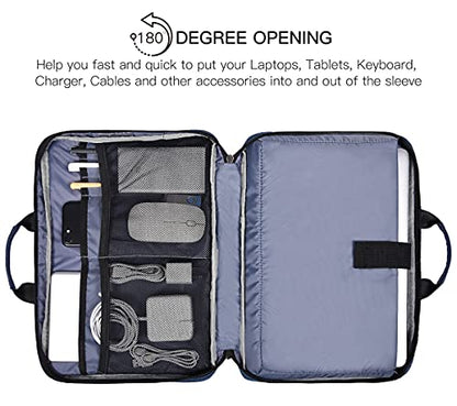 14-15 Inch Laptop Sleeve Case Men Women Bag for MacBook Pro 14 M5/M4/M3/M2, Macbook Air 15 M5/M4/M3, HP Pavilion/Chromebook 14, Dell Inspiron 14, Lenovo Acer ASUS Chromebook 14, Surface 15 Case,Blue - color: Blue, size: 13.5-15 Inch