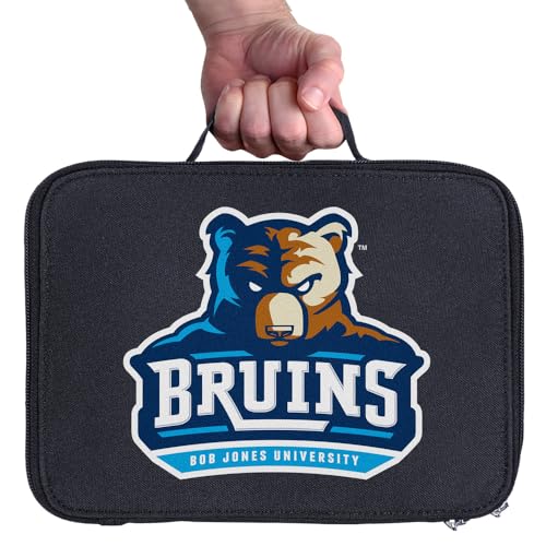 Campus Lab Bob Jones University Insulated Soft Sided Lunch Box - Reusable Lunch Bag For School Office Work, BPA Free, Navy - color: Bob Jones University