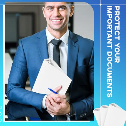 Henoyso 12 Pcs 1.5 Inch Mini 3 Ring Binders Fits 5.5" x 8.5" Paper, Holds(Capacity 350 Sheets), Plastic Flexible Three Round Rings Small White A5 Binders Bulk for School, Office Use, Photo Album - color: White, size: 1.5 Inch