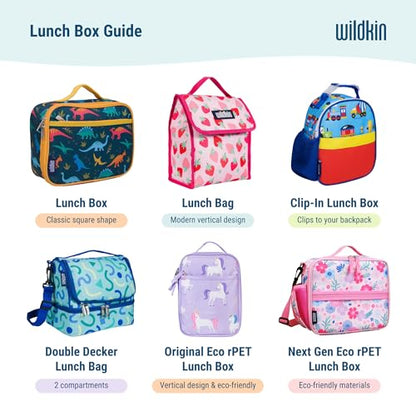 Wildkin Two Compartment Lunch Bag, Jurassic Dinosaurs | Two-compartment, insulated lunch box — coordinates with matching Wildkin backpacks and water bottles - color: Jurassic Dinosaurs
