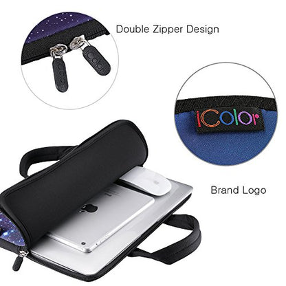 icolor 14 15 15.4 15.6 inch Laptop Bag Handle Chromebook Sleeve Computer Protect Notebook Cover Soft Carrying Travel Case ICB-25 - color: Icb-25