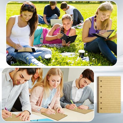 Ireer 6 Hole Mini Lined Paper Refill 200 Sheets Blank Planner Refills Loose Leaf Papers 3 x 5 Inches for Binders Planner Inserts Mini Ruled Filler Books Memo Papers Notebooks(Kraft) - color: Kraft