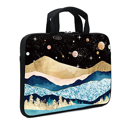 15.6" Laptop Sleeve 14" 15" 15.4" Chromebook Case Ultrabook Case Notebook Sleeves PC Messenger Bag (Mountains-1) - color: mountains-1