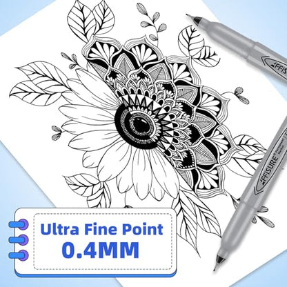 Permanent Markers, Ultra Fine Point,Black,100 Count, 0.4mm, Fine tippermanent marker set, quick dry,waterproof, fading resists, durable,marks on paper, glass, ceramic, plasticwood, rock, metal - size: 1 Count (Pack of Ultra Fine Point 100)