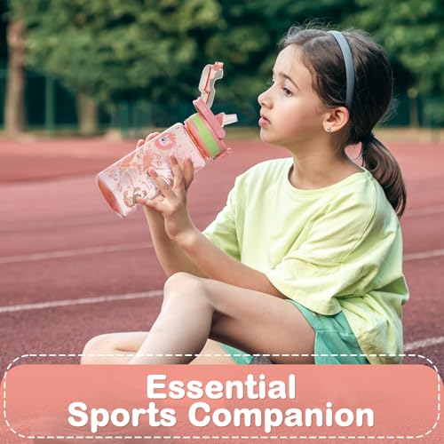 Kids Water Bottle for School, 20 Oz Plastic Straw Water Bottle with Silicone Spout and Leakproof Cover, Dishwasher Safe (Zodiac Signs) - color: Zodiac Signs, size: 20 Ounces