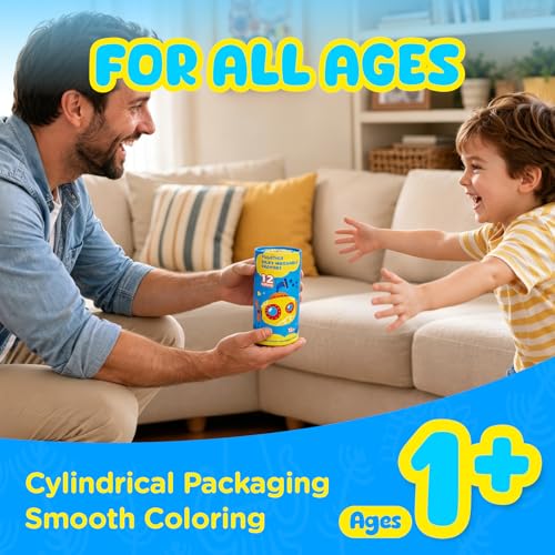 Pagather Silky Twistable Crayons, 12 Colors Washable Crayons for Toddlers 1-3 and Kids Age 2-8, Smooth Coloring DIY Stackable Gift for Classroom, Art, Crafts and Creative Projects