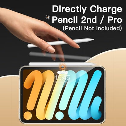 JETech Case for iPad mini (A17 Pro, 2024 Model, 7th Generation) / mini 6 (2021 Model, 6th Generation), Soft TPU Transparent Slim Shockproof Tablet Cover (Clear) - color: Clear, size: iPad mini A17 Pro / mini 6