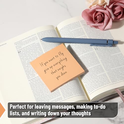 Mr. Pen- Sticky Notes, 3"x3", 12 Pads, 600 Sheets, Colorful | Sticky Notes Bulk, Self-Stick Note Pads, Perfect for Office, School, Home, Study & Organization - color: Winter