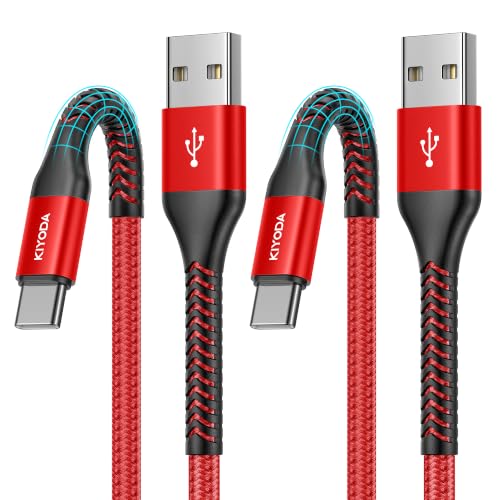 USB C to C Cable 60W Fast Charging [2Pack 6FT], USB C to USB C Cable for CarPlay, Super Durable USB Type C iPhone Charger USBC Cord for iPhone 17/16/15/Pro Max, Samsung Galaxy S26 and More-Upgraded - color: Red, size: 3FT, style: USB A to USB C