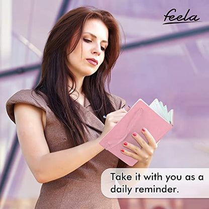 feela 12 Pack Notebooks Journals Bulk, Hardcover Notebook Classic Ruled Lined Journals with Pen Holder for Women Girls School Business Supplies, with 12 Black Pens, 120 GSM, 5.1”x8.3”, A5, Rose Pink - color: 12 Rose Pink