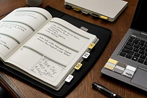 Post-it Tabs, Assorted Muted Metallic Colors, 60 Tabs/Pack, 1 in x 1.5 in (686-FLMM)