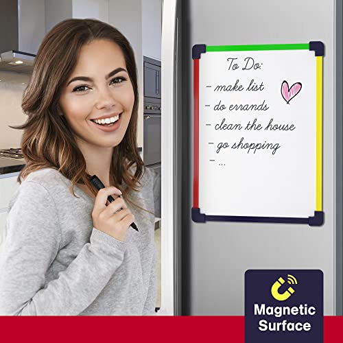 SCRIBBLEDO Colored Frame Magnetic Dry Erase White Board 9" X 12" WHITEBOARD - style: 1CD
