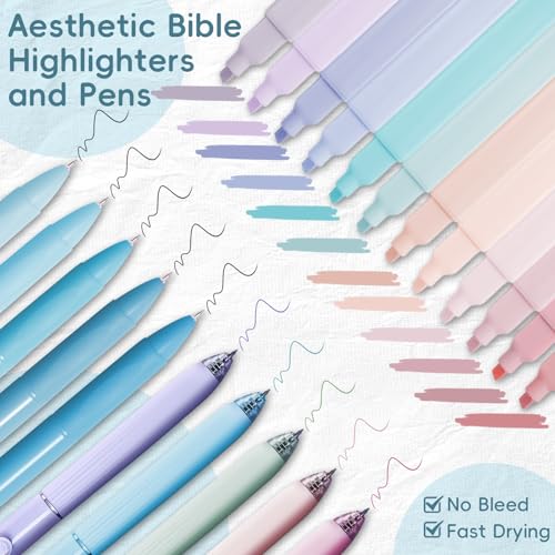 XKDOUS Bible Study Supplies Journaling Kit for Women, Bible Study Kit Journaling Supplies Includes Prayer Journal, Highlighters, Emergency Card, Pencil Case and More, Christian Gifts for Women, Blue - color: Bible Kit - Deluxe (Blue)