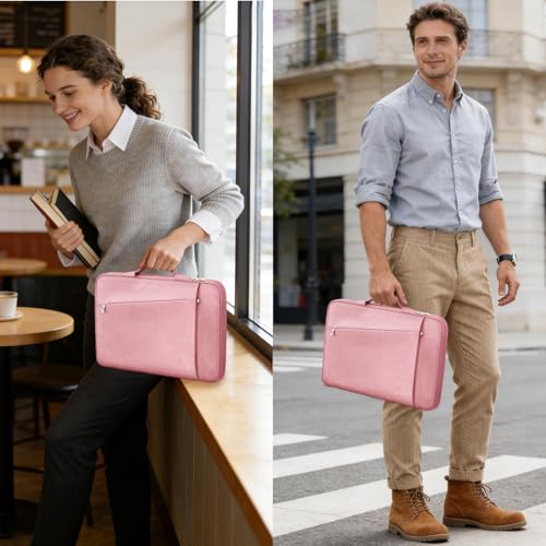 Ferkurn Laptop Case Sleeve for Men Women Chromebook Case Compatible with MacBook Air/Pro Lenovo Surface HP Dell ASUS Acer, 15.6 inch, Pink - color: Pink, size: 15.6 inch