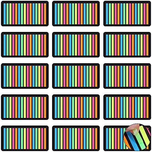 Zonon 4500 Pcs Removable Highlighter Tapes Text Highlighter Strips Transparent Sticky Note Tabs Neon Page Marker Index Tabs for Book Annotating Bible Study Aesthetic Office School Supplies