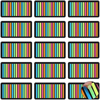 Zonon 4500 Pcs Removable Highlighter Tapes Text Highlighter Strips Transparent Sticky Note Tabs Neon Page Marker Index Tabs for Book Annotating Bible Study Aesthetic Office School Supplies