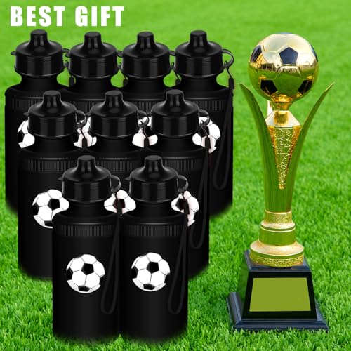 Zubebe 36 Pcs Sports Water Bottles Bulk Squeeze Reusable Plastic Water Bottles Back to School Supplies Summer Gifts for Students School Travel Hiking Cycling Event Team Gift - color: Black