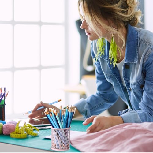 TecUnite 120 Pcs #2 HB Pencils with Eraser No 2 Unsharpened Wooden Hexagonal Pencils for Adults Gifts for School Exam art Learning Office Sketching(Blue Green Series) - color: Blue Green Series